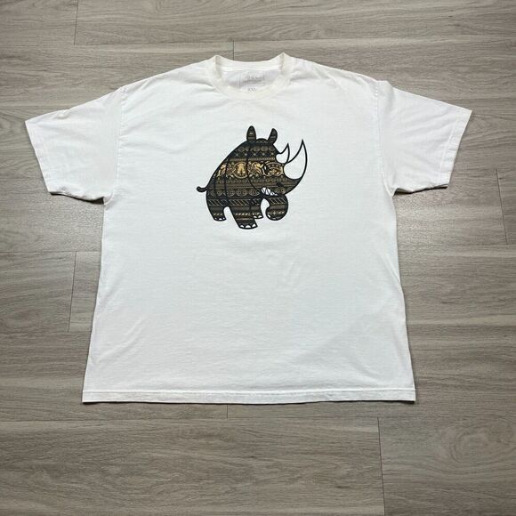 Vintage Ecko Shirt Mens 2XL White Hip Hop Rap Rino Y2k Graphic - Picture 1 of 14